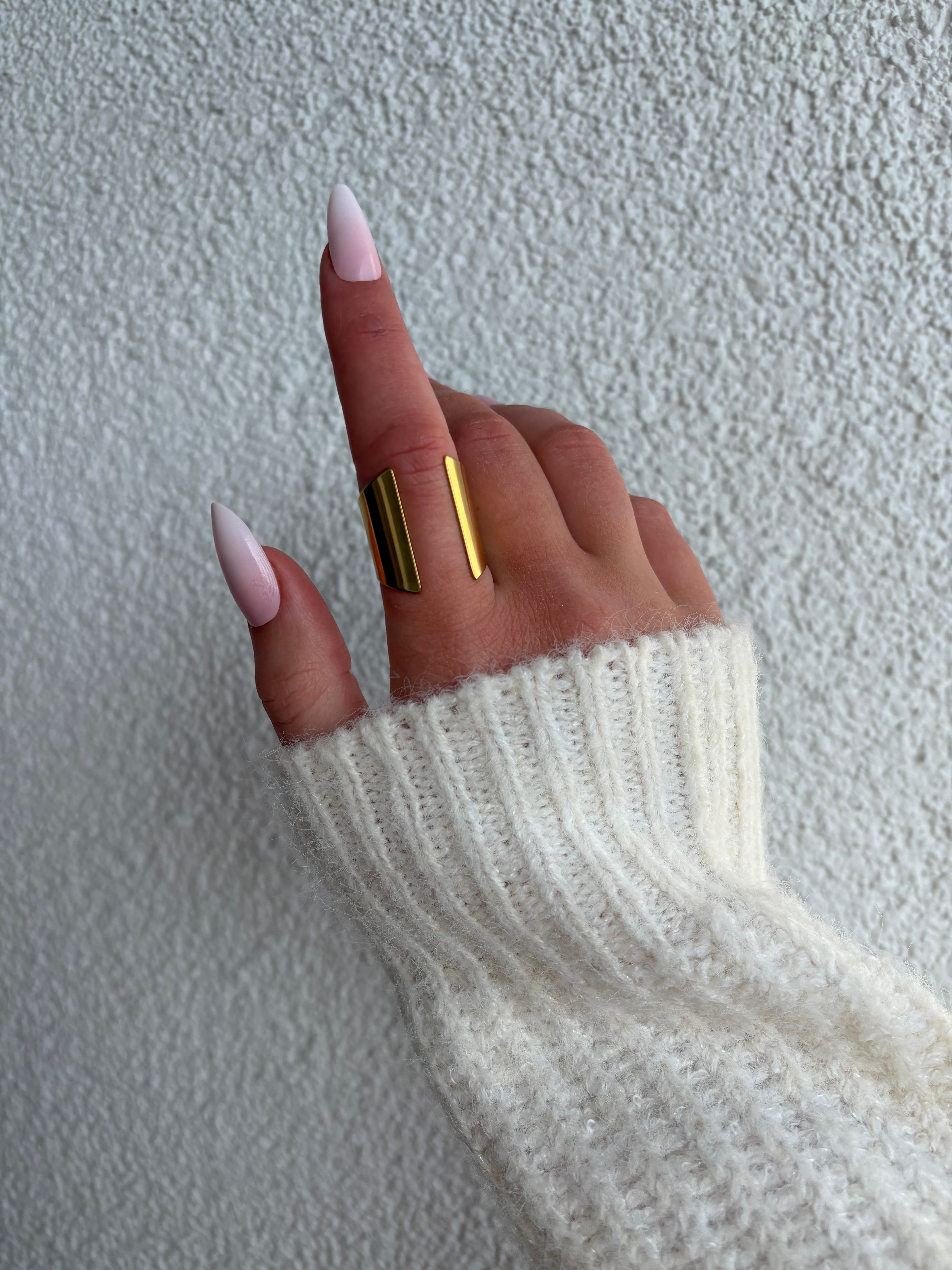 Odkryj Pierścionek regulowany, stal szlachetna