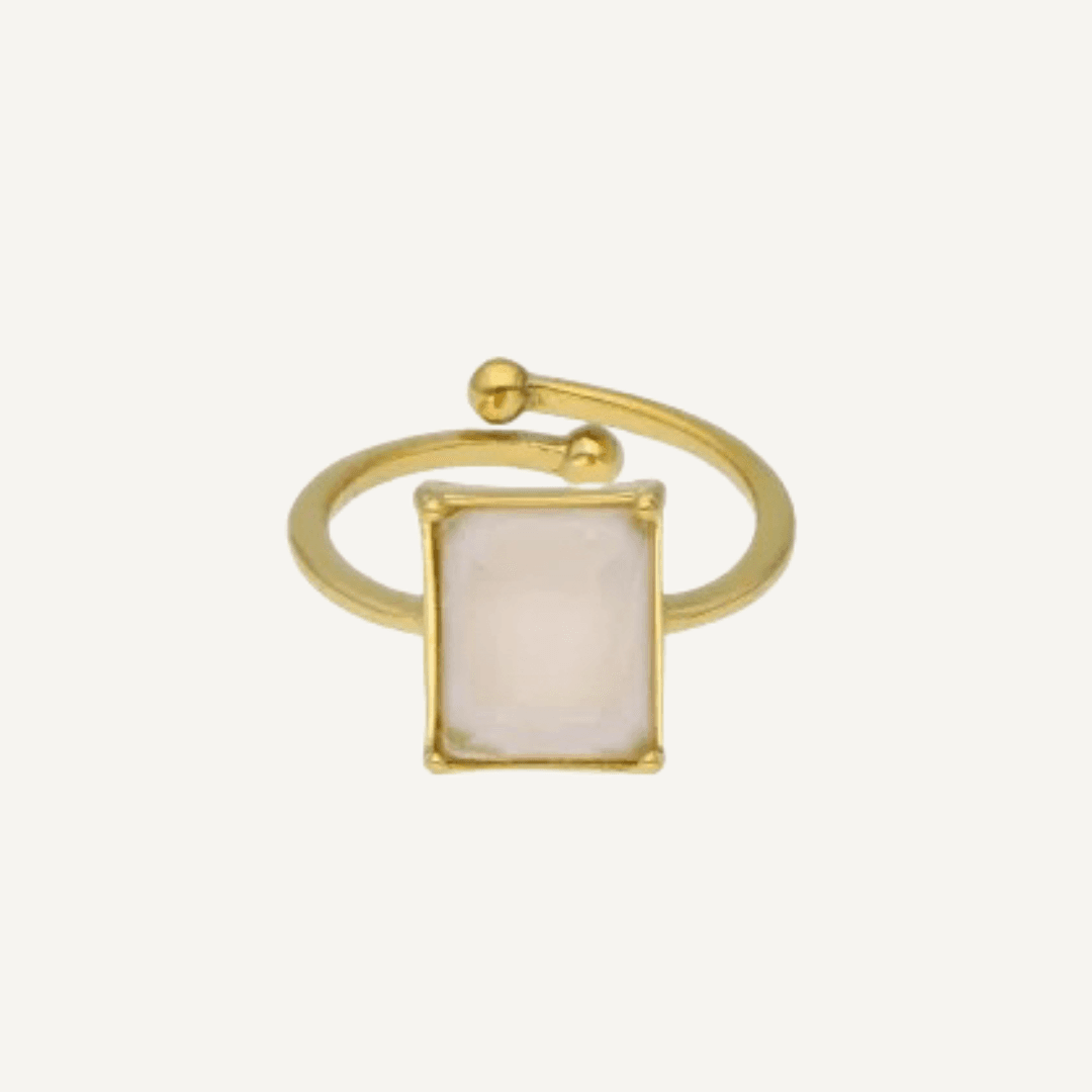 Pierścionek regulowany, kryształ górski Elena